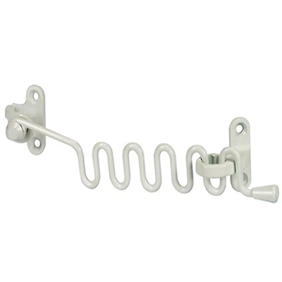 Entrebâilleur en serpentin métallique pour fenêtre Abus EFS - à visser - coloris blanc