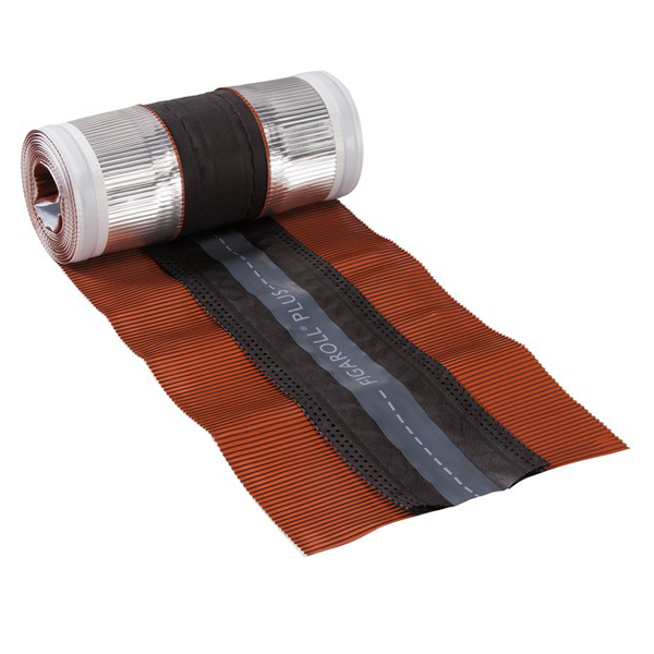 Cloisoir souple ventilé pour faîtage et arêtier - Figaroll Plus - Rouge - Larg. 34/38 cm - Long. 5 m