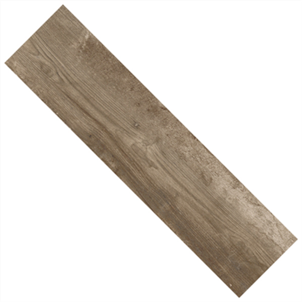 Plinthe de carrelage intérieur en grès cérame émaillé effet bois Living - 45 CM x 8 CM - Marrone