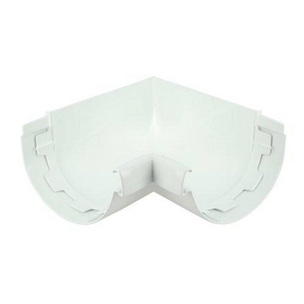 Angle intérieur à 90° Nicoll AIC29 pour gouttière demi-ronde Vodalis LG29 - Techtan Blanc