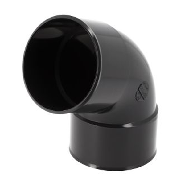 Coude femelle/femelle Nicoll pour tube de descente - Angle 67°30 - Diamètre 100 mm - Techtan Gris anthracite