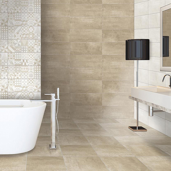 Faïence murale effet carreaux de ciment - Gate Décoro Concrete - 50,0 CM x 20,0 CM - ép. 8,00 MM - Panaché aléatoire