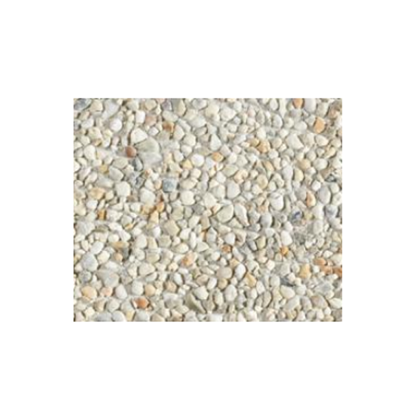 Dalle béton gravillonnée - fond ciment gris - Beige - 40 CMx40 CM Ép.38 MM