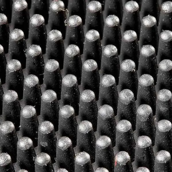 Tapis d'entrée grattant pour extérieur - M52 - 100% caoutchouc noir - 60 x 80 cm