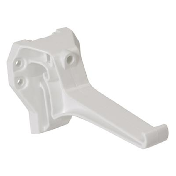 Crochet invisible pour gouttière - Développé de 28 - Longueur 139 mm - À visser - Techtan - Blanc