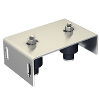 Guide supérieur réglable pour portail avec 2 olives pour tube de 30 à 60 mm