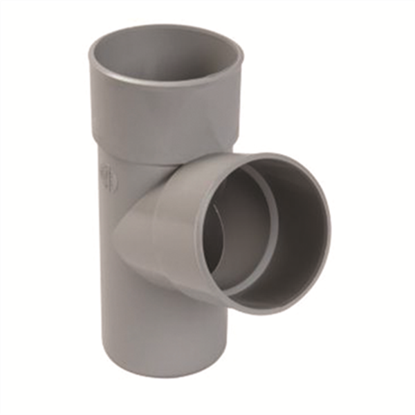 Culotte simple mâle-femelle 67°30 pour tube de descente Ø 80 mm - Gris