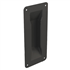 Poignée cuvette à encastrer Mantion RD-4B pour porte coulissante Roc Design - acier noir - 200 x 90 mm