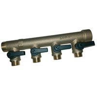 Collecteur 3/4" MF 5 Connex avec vanne d'arrêt