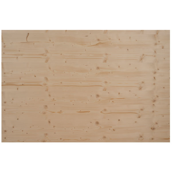 Panneau bois massif 3 plis en Épicéa B/C+ - 5000 x 2050 mm - ép. 19,00 MM