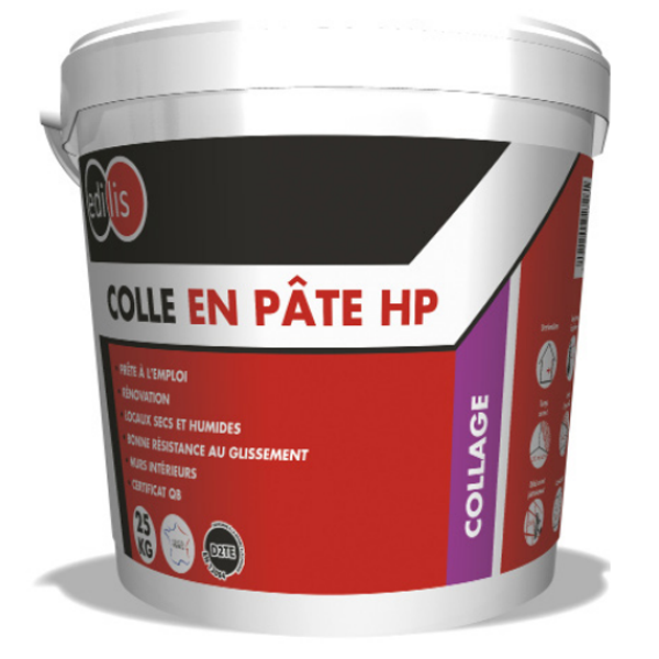 Colle en pâte HP pour carrelage - Edilis - seau de 25 KG
