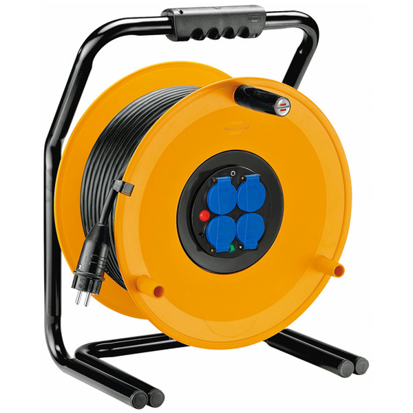Enrouleur électrique Brennenstuhl Maxi Garant 4 S - câble de 50,0 M H07RN-F 3G2,5 avec 4 prises IP44