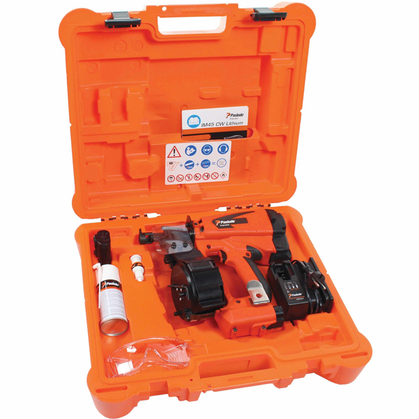 Cloueur autonome gaz à rouleau Paslode IM45 CW Lithium spécial bardeau bitumé