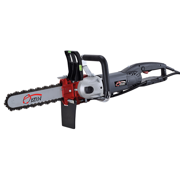 Tronçonneuse électrique à chaîne diamantée pour béton armé et matériaux de construction - ATDV E-SAW 3200W - profondeur de coupe 30 cm
