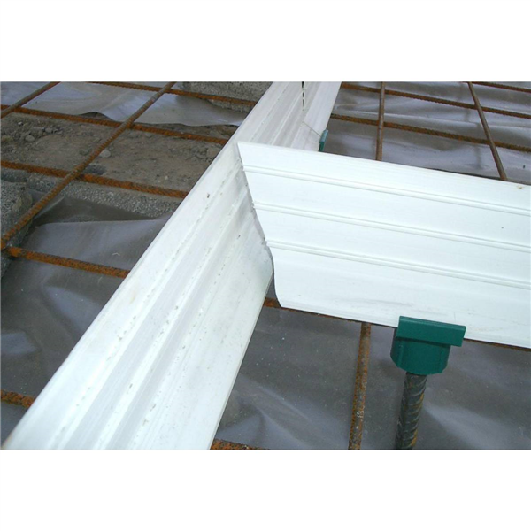 Règle-joint standard(règle à béton) Toffolo 80 mm, longueur 5 m couleur grise