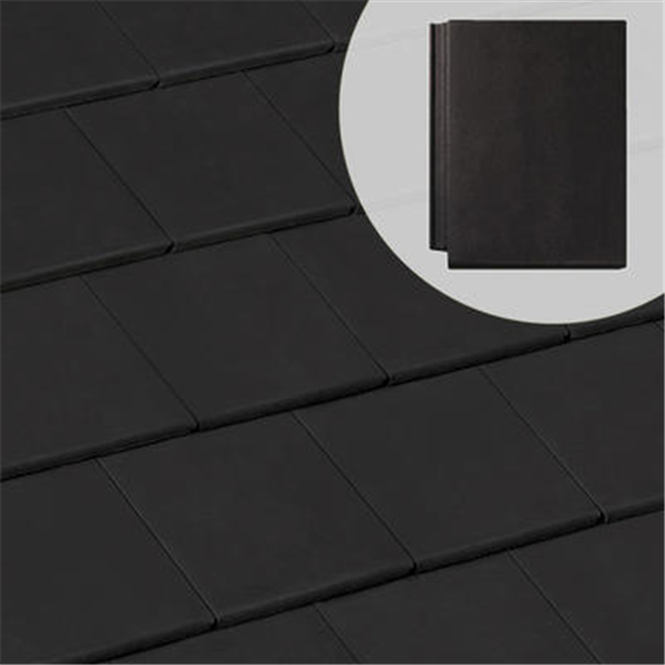 Tuile béton grand moule à aspect plat - Innotech - Noir - 42 x 33 cm