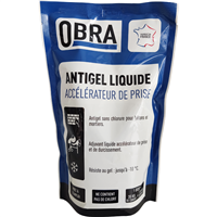 Antigel liquide accélérateur de prise et de durcissement pour béton - Obra - sachet de 300 MLT