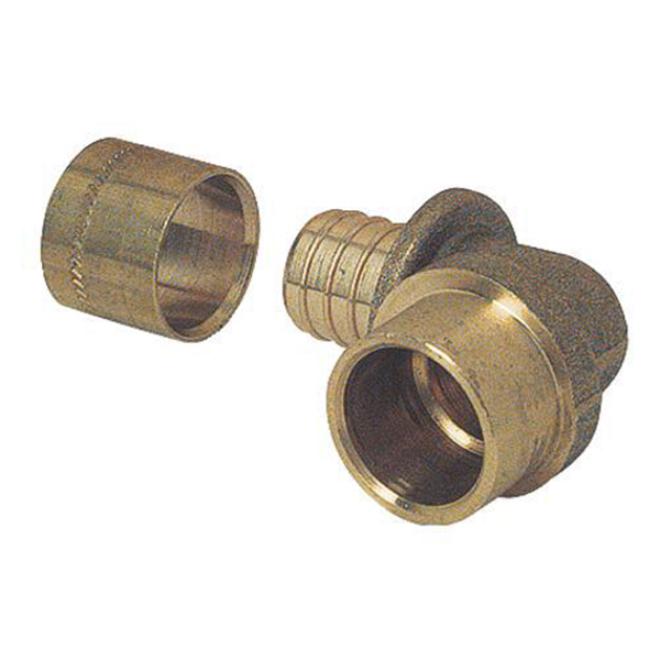 Raccord à glissement PER Ø16 et coude à souder sur tube cuivre Ø16