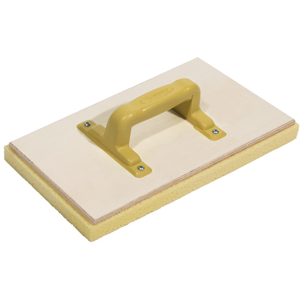 Taloche éponge rectangulaire sur plateau bois - Taliaplast - 33,0 CM x 18,0 CM - ép.mousse 25,00 MM