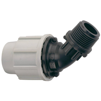 COUDE 45 DER. FILETEE 20 X 3/4