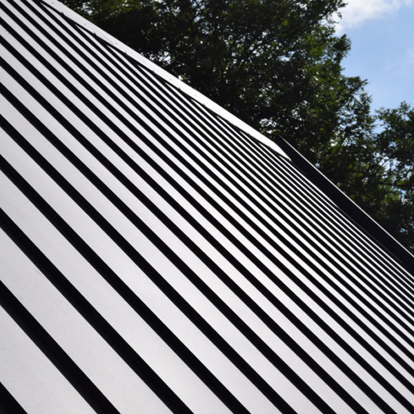 Tôle bac acier 0,50 MM prélaqué aspect joint debout Clipeo Bacacier - 450 MM x 2600,0 MM - Graphite RAL7016