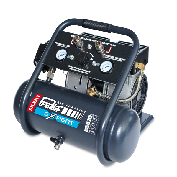 Compresseur d'air Prodif expert Silent 6 litres 8 bar  0,75 CV
