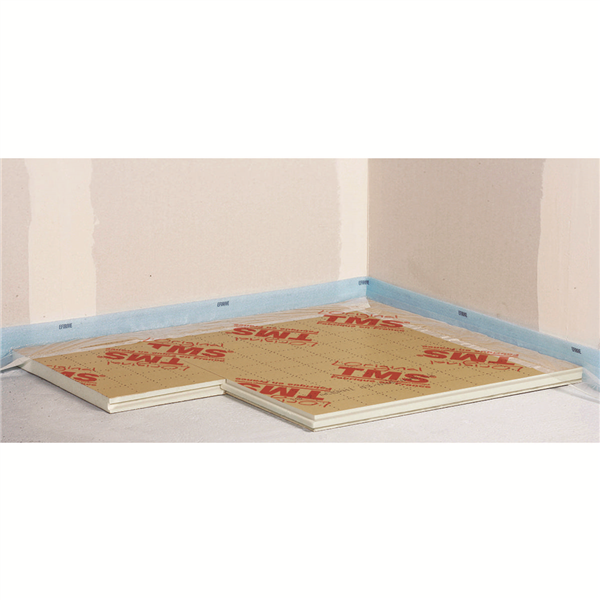 Panneau d'isolation du sol TMS Isolant - chape avec ou sans plancher chauffant - mousse PU - 1,2 x 1 m - 30 mm