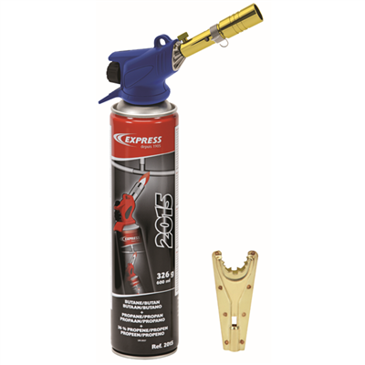 Lampe à souder Express 525 à cartouche Spécial Plomberie Gaz propylène - butane - propane