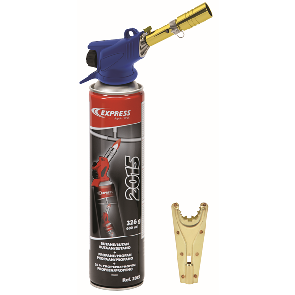 Lampe à souder Express 525 à cartouche Spécial Plomberie Gaz propylène - butane - propane