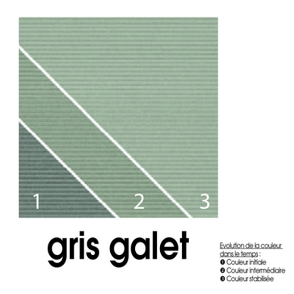 Lame de terrasse composite plein CHARACTER MASSIVE - 509 Gris galet 140 mm L. 4 ml