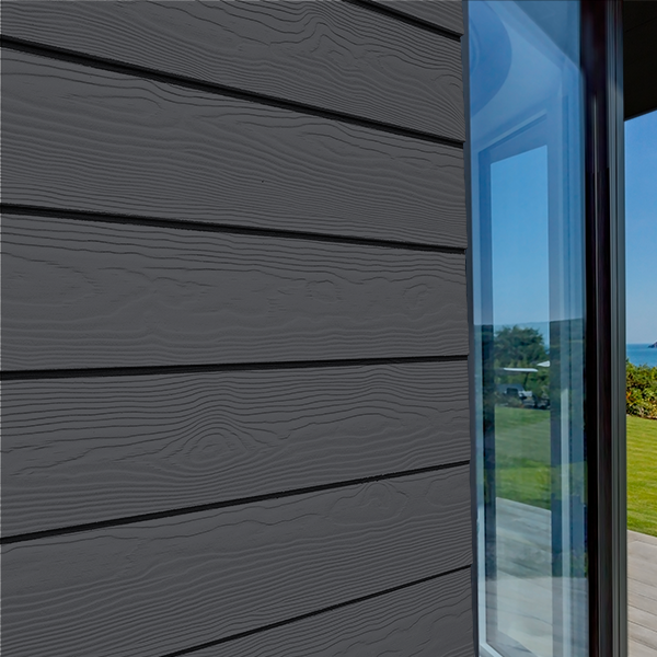 Bardage fibre ciment Cedral Lap finition relief - 190 mm x 10,00 mm - L. 3,60 m - Gris ardoise C18