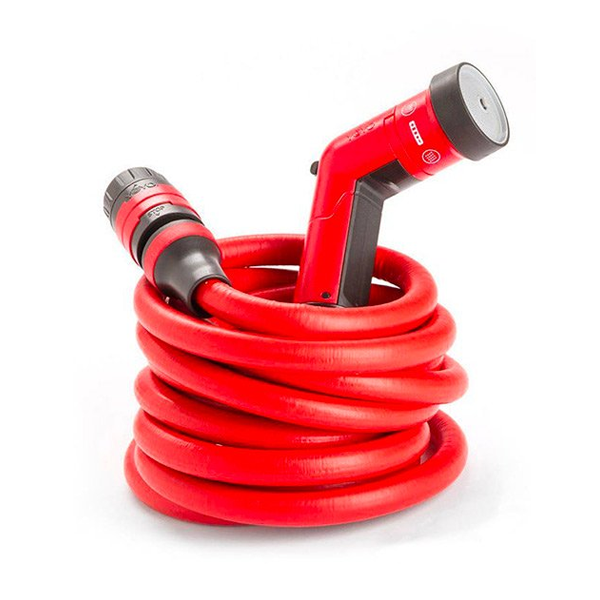 Tuyau d'arrosage extensible avec accessoires - Fitt Yoyo Go - 20 mètres - Rouge