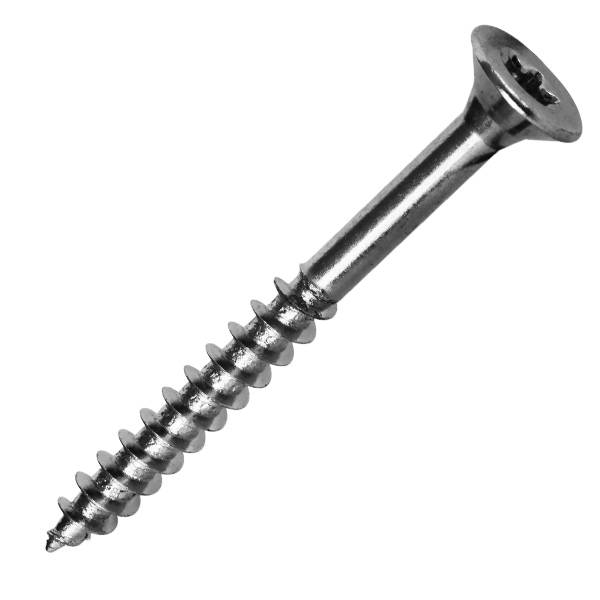 Vis bois et agglo en acier zingué tête fraisée empreinte Torx - 4,0 MM x 40,0 MM/24,0 MM - Boîte de 500