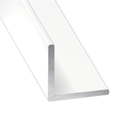 Cornière égale - Aluminium laqué blanc - 30 x 30 mm - épaisseur 1.5 mm - longueur 1 m