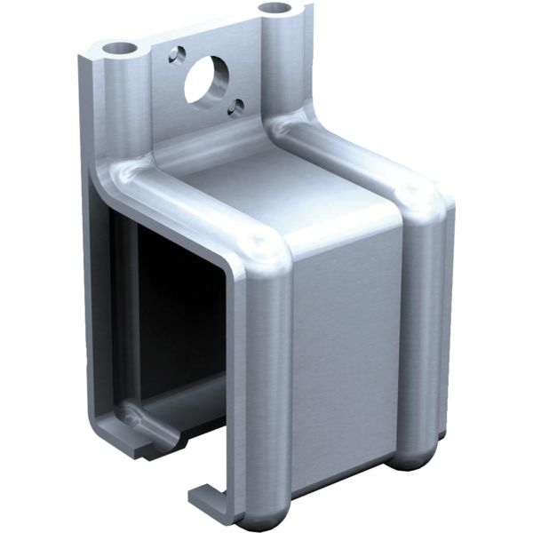 Support enveloppant fixation murale pour rail 5040