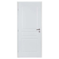 Bloc-porte prépeint Design 110 blanc à âme isolante - Gypso - 204 CM x 83 CM - gauche poussant - Serrure de sûreté 3 points
