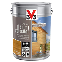 Lasure bois extérieur V33 - Résine haute protection - Chêne doré - Aspect satin - Pot 5L
