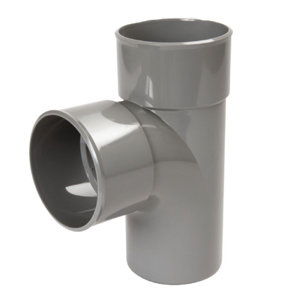 Culotte simple femelle-femelle Nicoll - Angle 87°30 - Diamètre 200 mm - PVC Gris