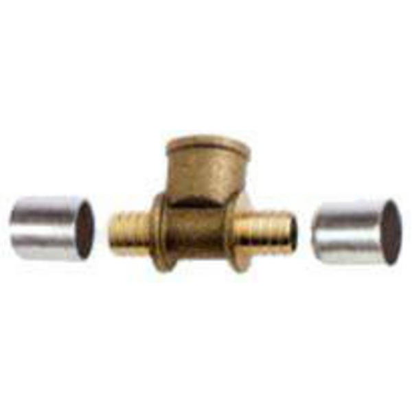 Té à sertir et femelle au centre - Femelle 15/21 - PER Ø16