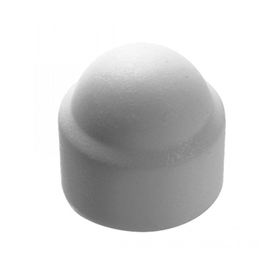 Cache écrou hexagonal - Diamètre M8 - Polyéthylène - Coloris gris clair - Boîte de 200