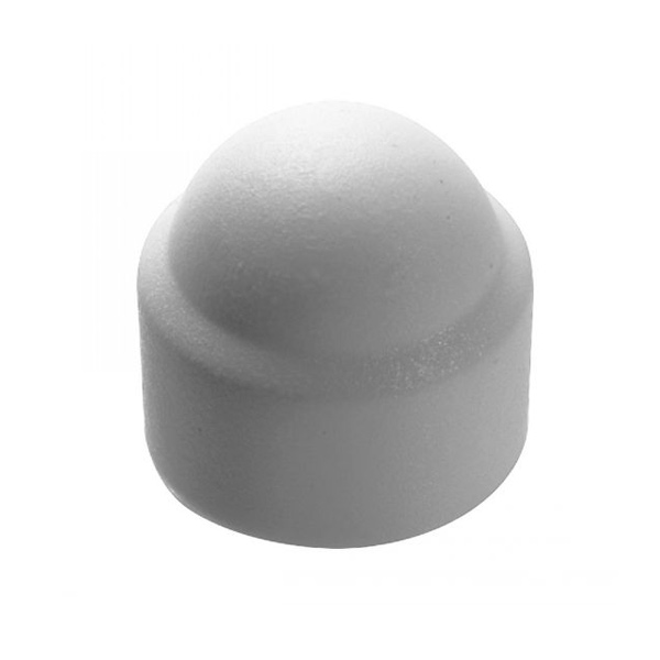 Cache écrou hexagonal - Diamètre M8 - Polyéthylène - Coloris gris clair - Boîte de 200