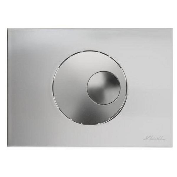 398-PLAQUE 2V B.ROND CHROM BRIL/VEL