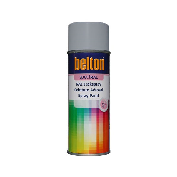 Peinture Belton aérosol SpectRAL brillante RAL 9006 Aluminium Blanc 400 ml