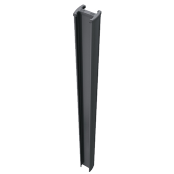 Poteau Easyclip gris RAL7016 pour panneau grillage rigide - hauteur 1,10 M