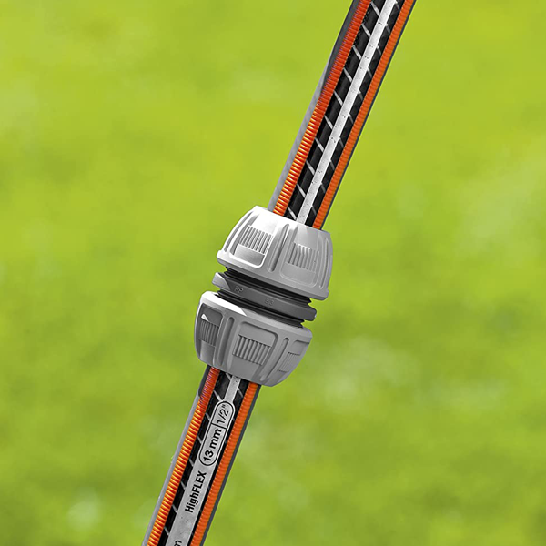 Raccord réparateur tuyau arrosage - Gardena - Ø 13 mm et 15 mm - Manchon à visser sans outil