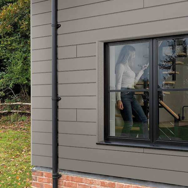 Profil d'angle intérieur pour bardage Cedral Click - aluminium laqué Perle C52 - longueur 3,00 M