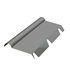 Demi-faîtière à boudin crantée pour finition des couvertures métalliques - longueur 2,10 M - RAL 7016 Gris anthracite