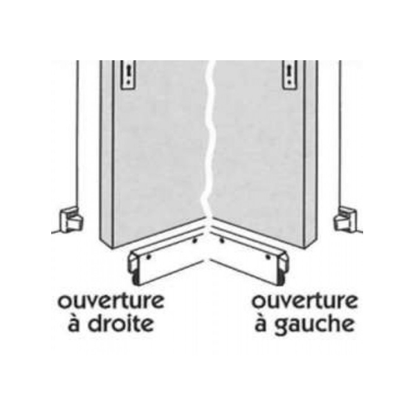 Plinthe automatique klomatic prestige couleur blanc longueur 1.03 m