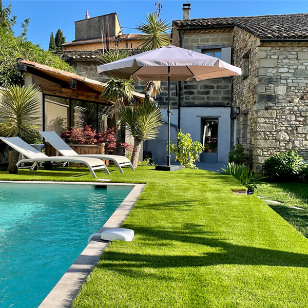 Gazon synthétique - Natura Exelgreen - Garantie 8 ans - Hauteur 38,00 MM