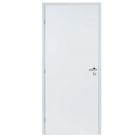Bloc-porte prépeint plan blanc à âme isolante - Gypso - 204 CM x 83 CM - droit poussant - Serrure de sûreté 3 points